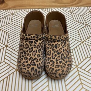 Leopard Print Dansko Clogs